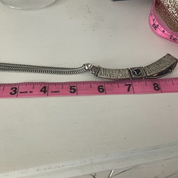 Unique one-of-a-kind 925 silver necklace with blue stones - Picture 6 of 7